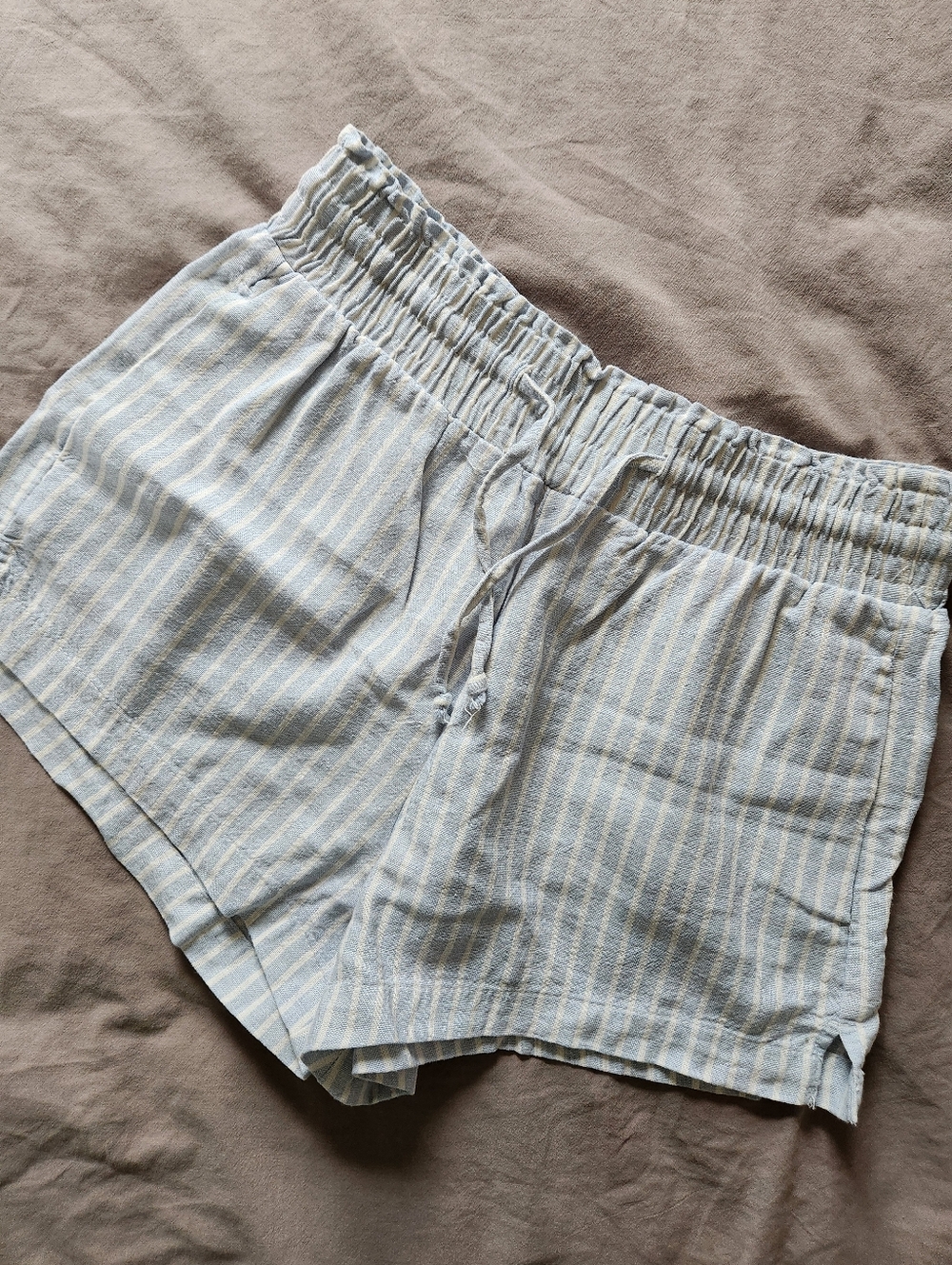Aeropostale Striped Linen Boxer Shorts - Size Small